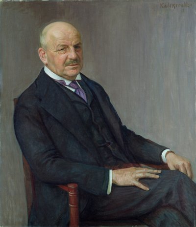 Portret van Alfred Lichtwark (1852-1914) 1912 door Leopold Karl Walter von Kalckreuth